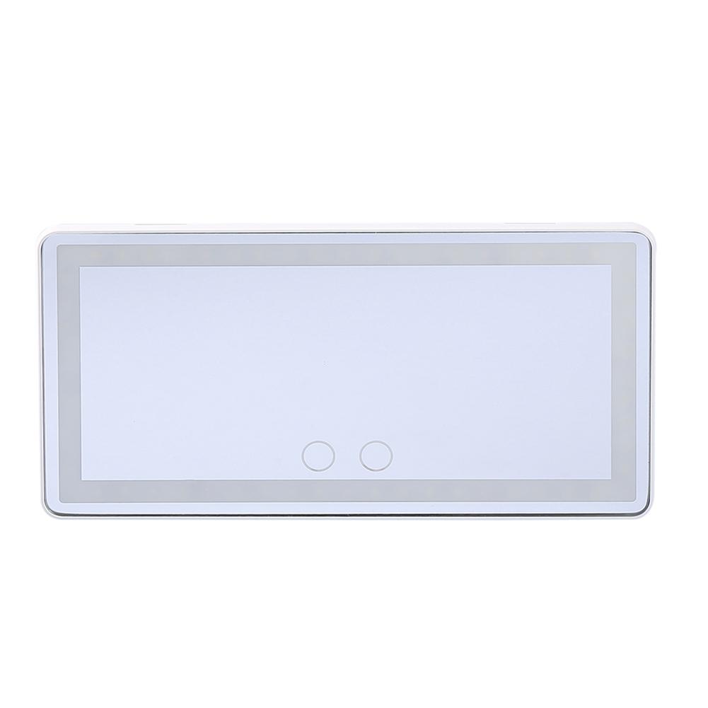 Rechargeable Car Sun Visor Vanity Mirror With LED Lights 3 Light Modes Sunshade Makeup Mirror Dimmable Led Light Cosmetic Mirror
