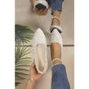 Scharf spitzer Einzelschuh mit flacher Unterseite, Pailletten, flacher Mund, vielseitiger Schuh mit weicher Sohle
