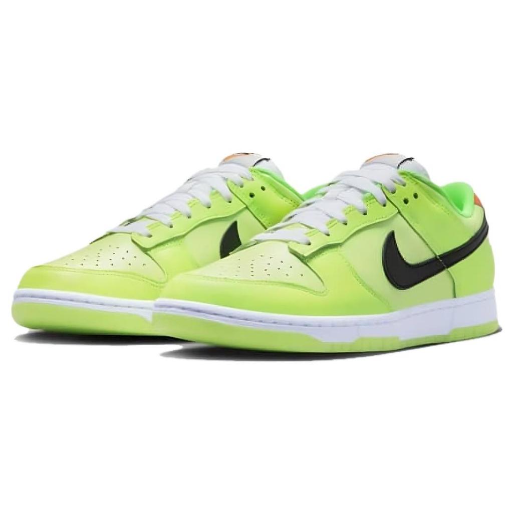 Nike Dunk Low SE Volt Men Sneakers Green Black Total-Orange FJ4610-702