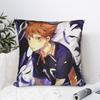 Nishinoya YuuHaikyuu Anime Quadratische Kissenbezüge Bokuto Volleyball Manga Kissenbezug Reißverschluss Dekor Kissenbezug für Bett