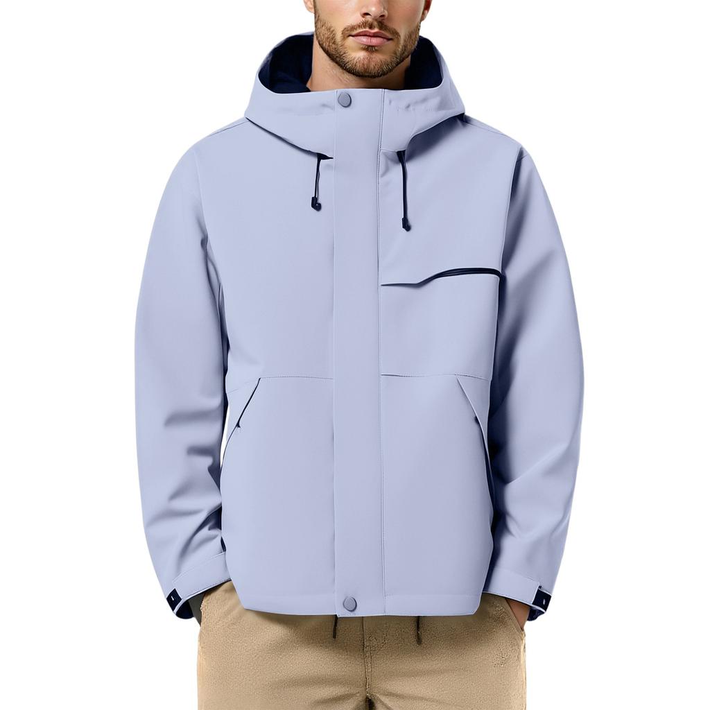 Men's Outdoor Casual Loose Sun Protective Clothing Punch Jacket Coat