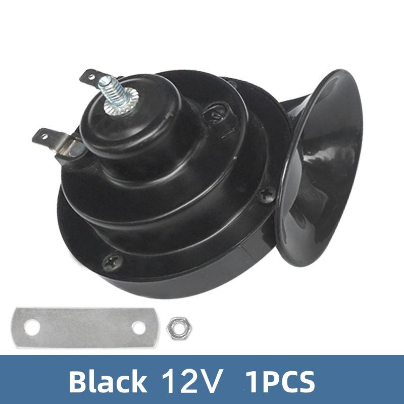 12V 24V 48V Super Loud Motorcycle Waterproof Snail Horn Sound Monophonic Scooters Motorcycle Accessories Electric Moped Horn