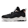 Li-Ning Defender Non-Slip Wear-Resistant Warm Mid-Top Running Shoes Women sneaker Black White AGLT128-1