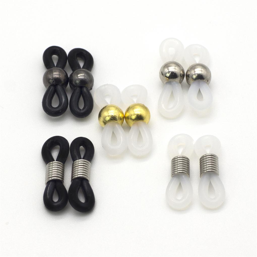 10 Pack Eye Glasses String Strap Flexible and Adjustable String Eyeglass Hooks Rubber Ends with Metal Coil Retainer Holder Gifts