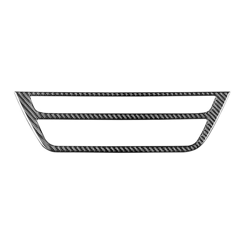 For BMW 5 Series G30 G38 2018- Carbon Fiber Car Central Control CD Button Panel Trim Cover Interior Replacement Parts Carbon Fiber
