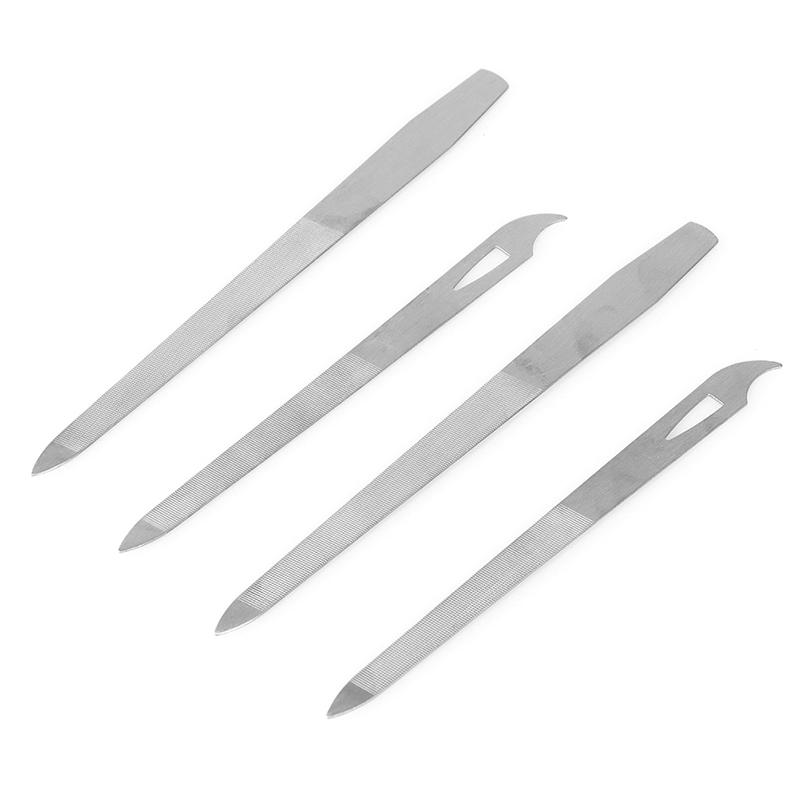 Nail File Stainless Steel Double-Sided Grinding Finger Manicure Pedicure Tool