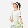 Li-Ning Bequemes Rundhals-Sport-T-Shirt mit kurzen Ärmeln, feuchtigkeitsableitend, Damen Oberteile, Cremeweiß ATSU018-1