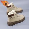 Women Thick Soled Fleece Lined High Top Warm Korean Casual Snow Boots For Ladies