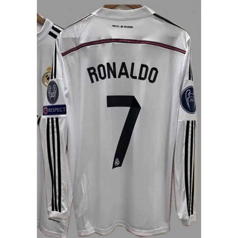 Vintage Jerseys, Soccer Uniforms, AC Ronaldo, Ronaldinho, Zidane, Long-sleeved Sportswear, National Team Uniforms