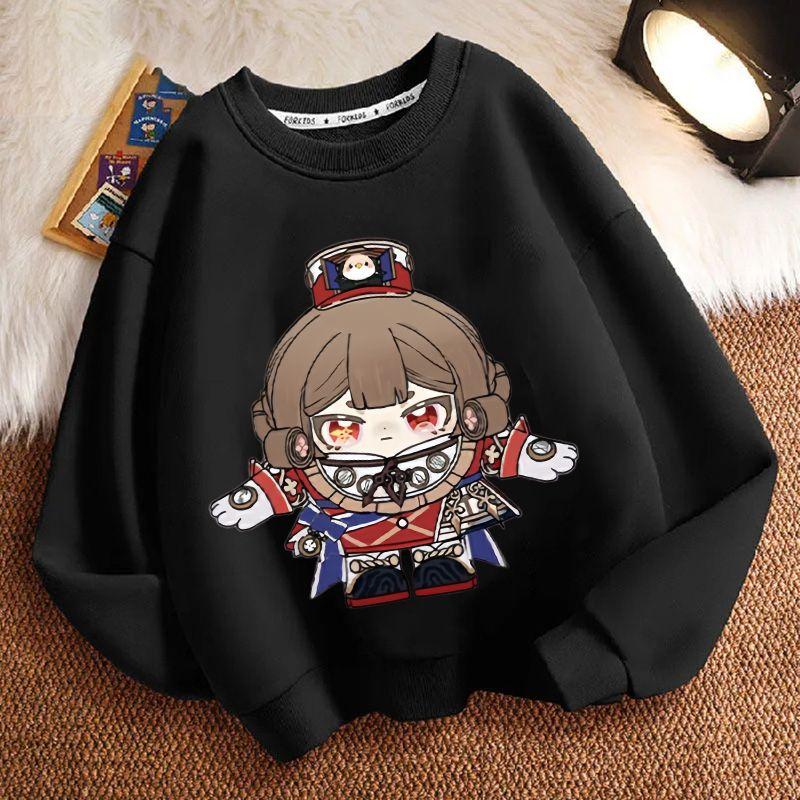 Children's Fashion Egg Boy Party Law Enforcement Judge Round-neck Hoodie Spring and Autumn Boys' and Girls' Long-sleeved Loose Coat