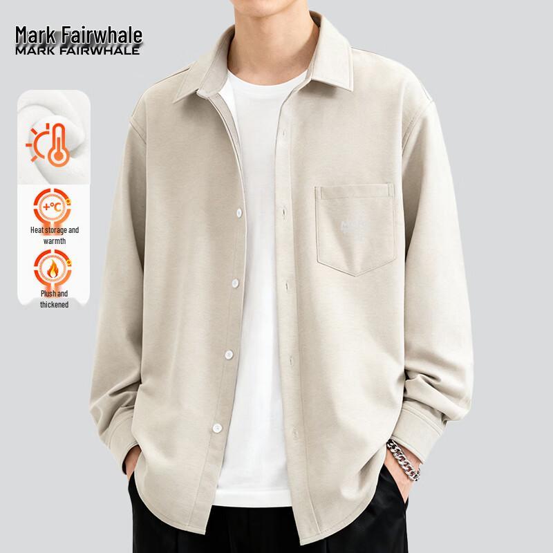 Mark Fairwhale Men s Winter Plush-Lined Long Sleeve Shirt M