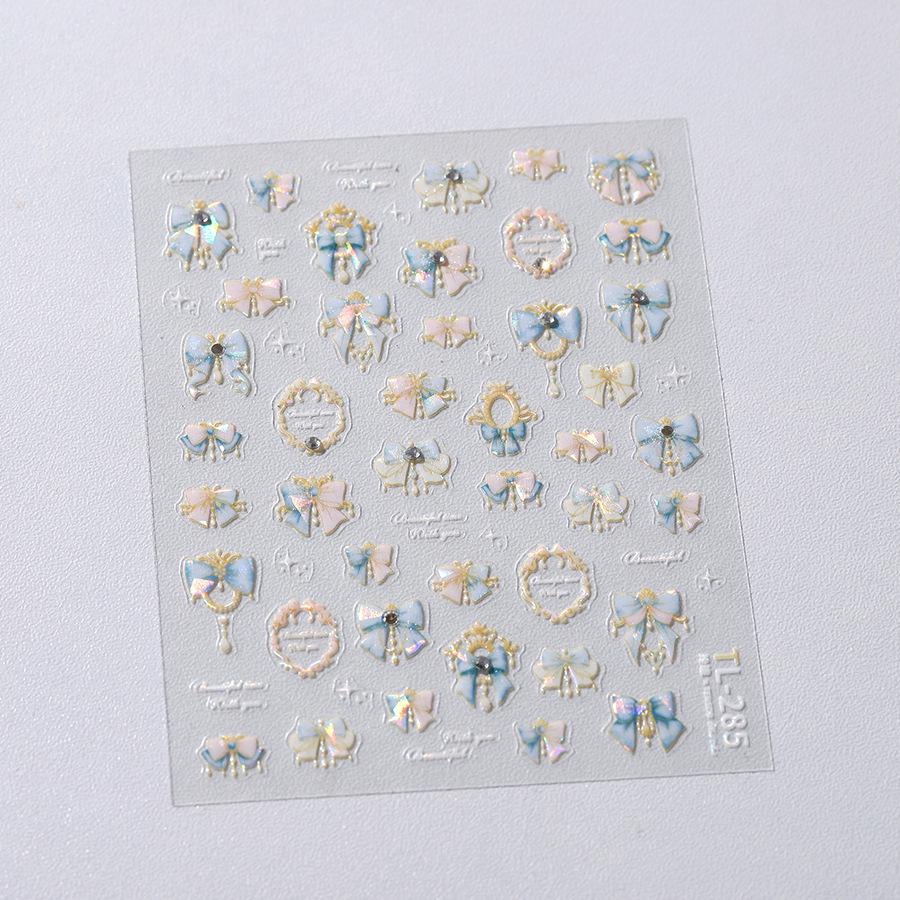 

TENSOR Рождественская серия Наклейки для ногтей самоклеящиеся из битого стекла TL-285