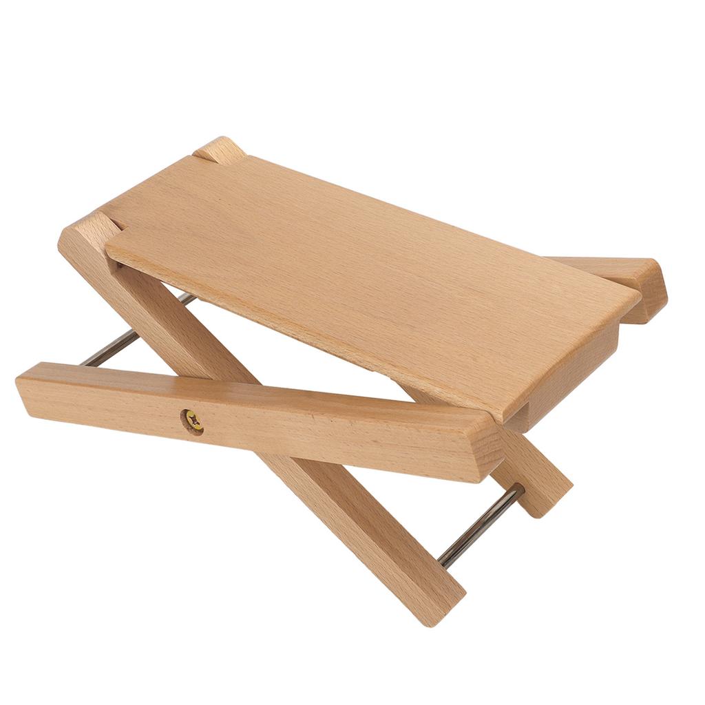 Guitar Foot Rest Sturdy Wood Elegant Style 3 Adjustable Height Foldable Guitar Foot Stool for Guitar Player Performance