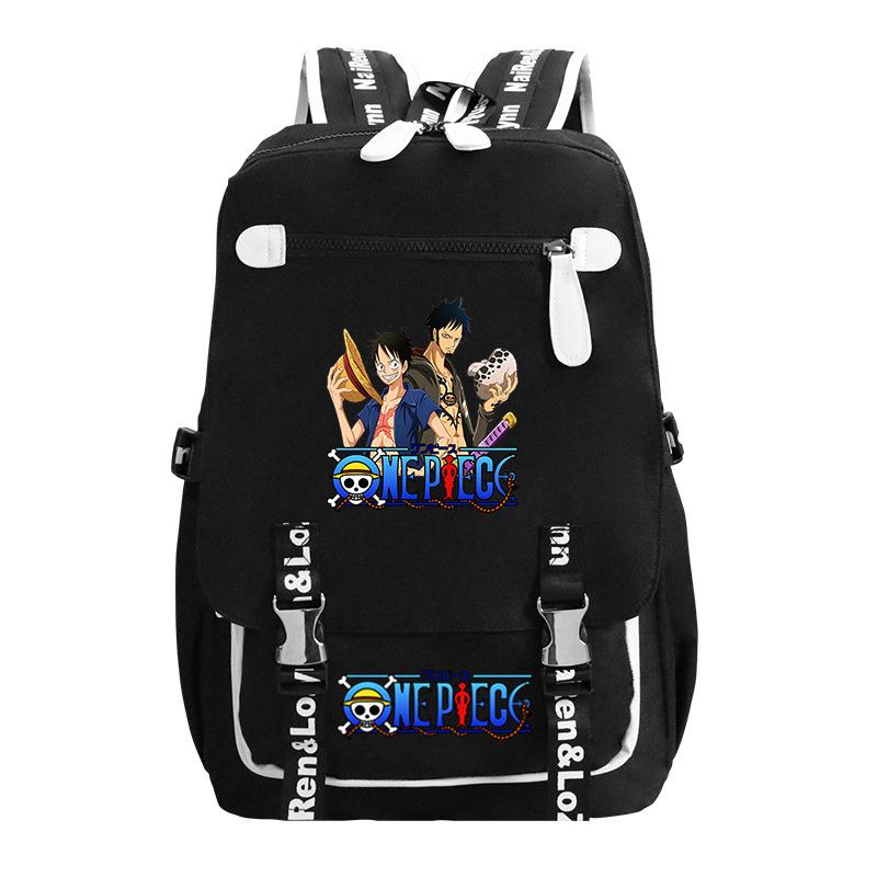 RiMan ONE PIECE Luffiello School Bag Boys ins Trendy Cool Large Capacity College Student Backpack