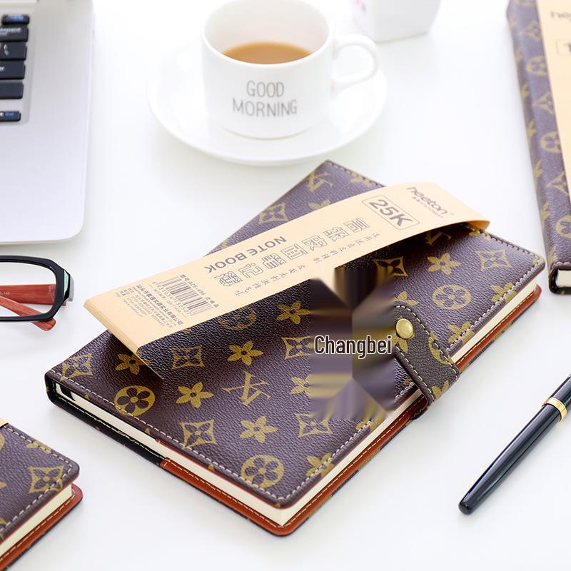 Korean Retro Business Hardcover Diary Notebook with Buckle - 18K/25K Stationery