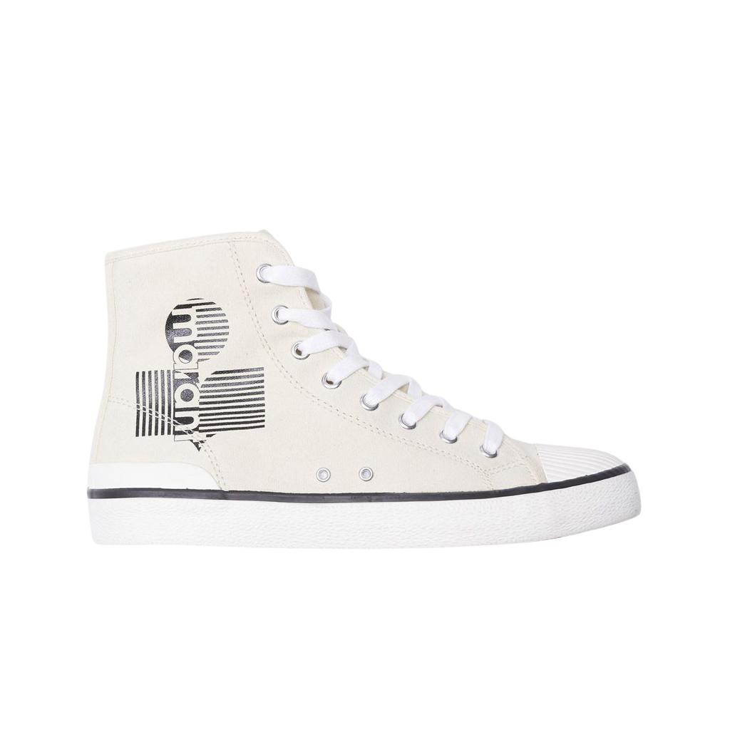 Isabel Marant Benkeenh High-top Canvas Sneakers Chalk - 22ss