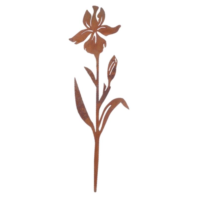Weather Resistant Iron Garden Art Suitable For Lawn Decoration Outdoor Flower Bed Stakes Landscape Design Plant Support