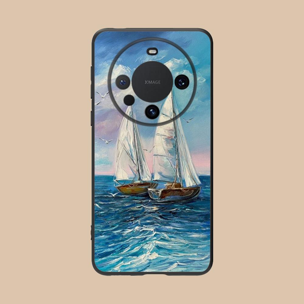 Abstract Oil Painting Phone Case for Huawei Mate 60 50 40 30 20 10 Pro Plus Lite E 5G Soft TPU Shockproof Cover