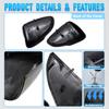 For Ford Focus MK4  - US version Carbon Fiber Pattern Mirror Case Black Side Wing Rearview Mirror Cover Trim LHD