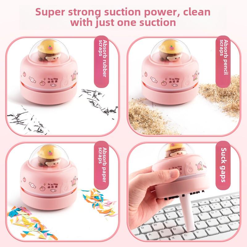 Practical Desktop Vacuum Cleaner Electric Student Suction Eraser Shavings Pencil Shavings Cleaning Dust Keyboard Cleaning Tools