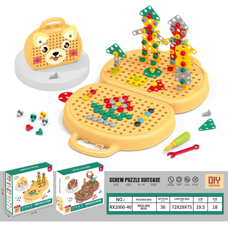 Children's Educational Toolbox with Electric Screwdriver for Toy Assembly and Repair