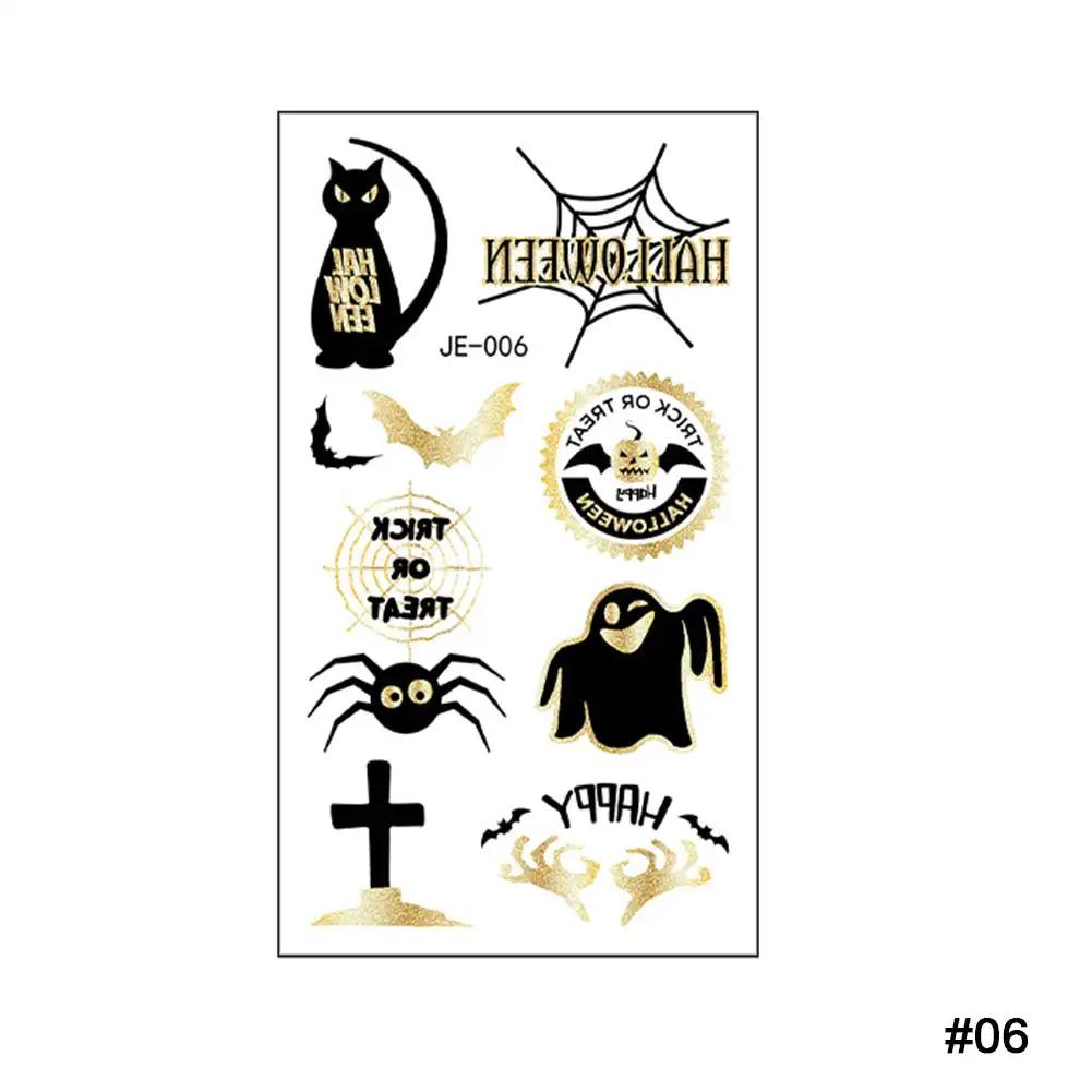 Shoulder Thorn Tattoo Sticker Halloween Cosplay Punk Fake Tattoo for Woman Man Clavicle Tatuajes Temporales Faux Tatouage Femme