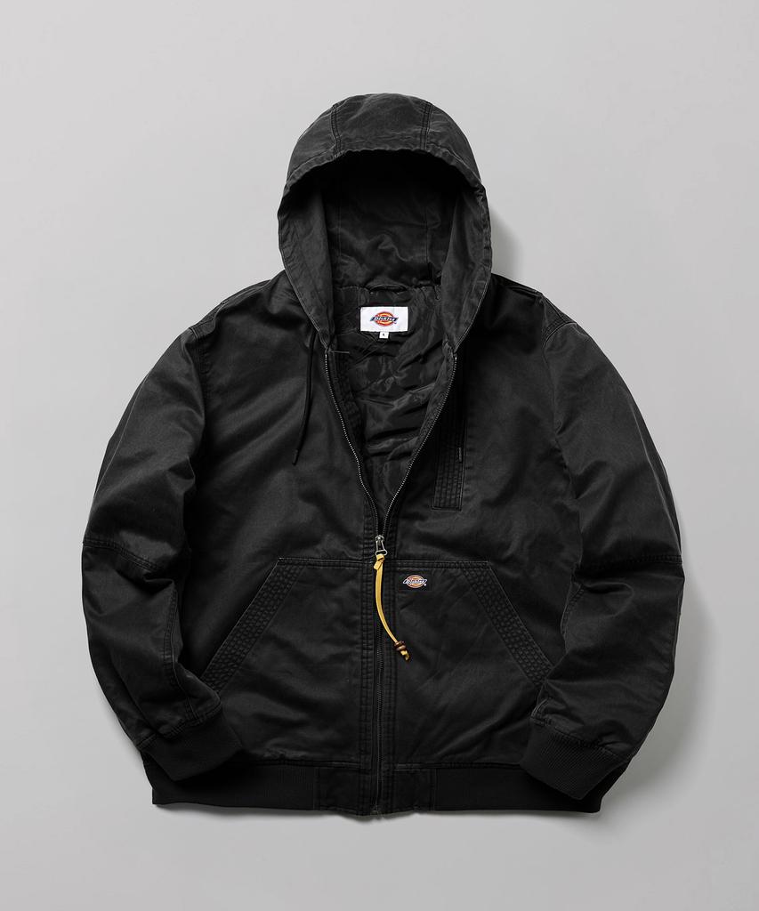 Dickies Canvas Padded Zip-Up Hoodie Black