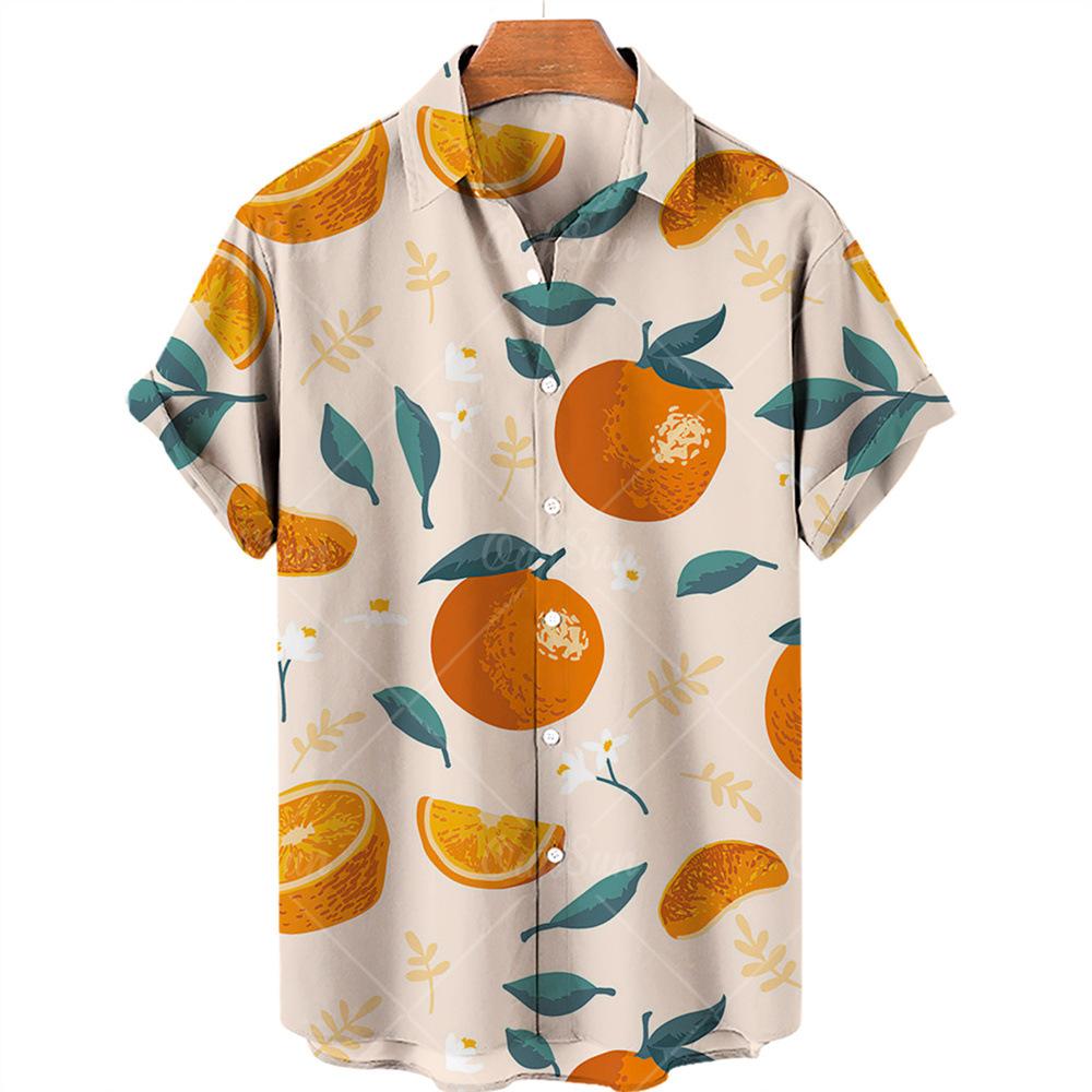 

Summer Plus Size Men s Casual 3D Digital Printed Short Sleeve Shirt Hawaiian Men s Shirt 5XL