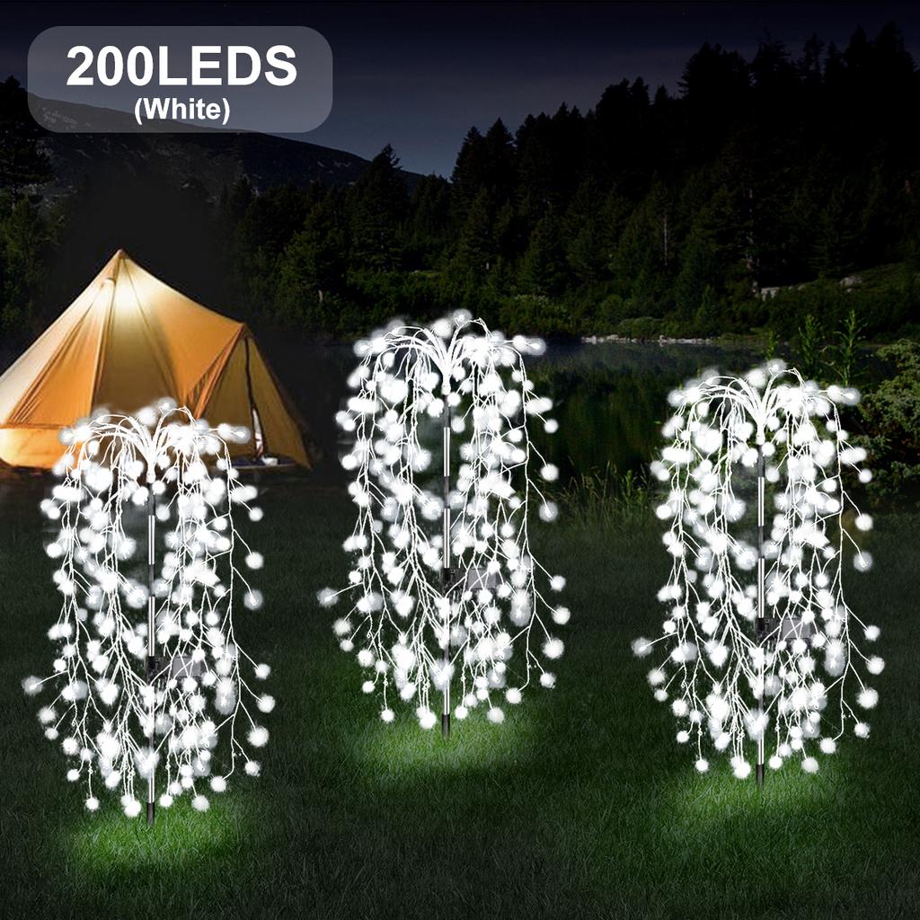 200/120LED Outdoor Solar Fireworks Lighting Decor Led Light Fairy Lights Ramadan Lamp Waterproof String Lights for Courtyards