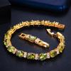 WWJ Luxury Wedding Jewelry Cubic Zirconia Tennis Bracelets Bangle