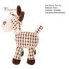 Dog Dental Cleaning Toy Squeaky Plush Tear-resistant Chew Cute Animal Corn Plaid Shapes for Small Medium Large Dogs Teething