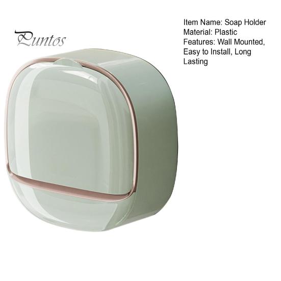 Self Draining Soap Holder Strong Load-bearing Easy To Install Bathroom Wall Mounted Soap Box Tray Container