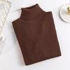 Women Bottom Sweater Turtleneck Long Sleeve Slim Fit Knitting Tops