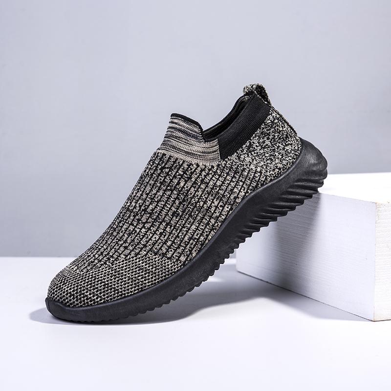 Fashion Solid Color Socks Breathable Sneakers 2024 Spring New Mesh Large Size Men' Casual Shoes Fashion Trend Versatile Skateboard Shoes