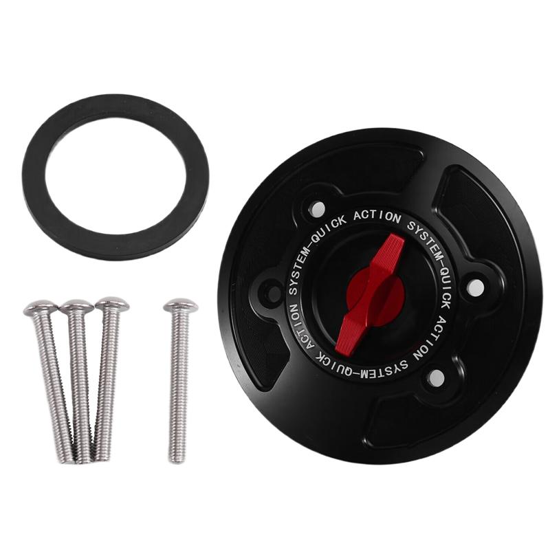 A51K-For BMW S1000RR M1000RR S1000R M1000R Compatible Fuel Tank Cap Motorcycle Keylss Quick-Release Cover