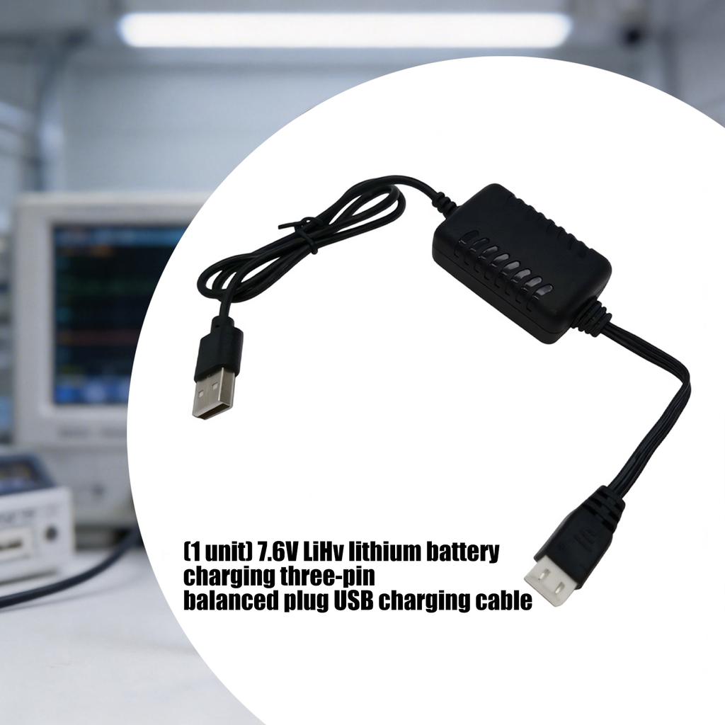 Multiple Device Compatible 7.6V LiHv Battery Chargers Cable For Efficient Power Delivery Flexibility and Wear Resistance