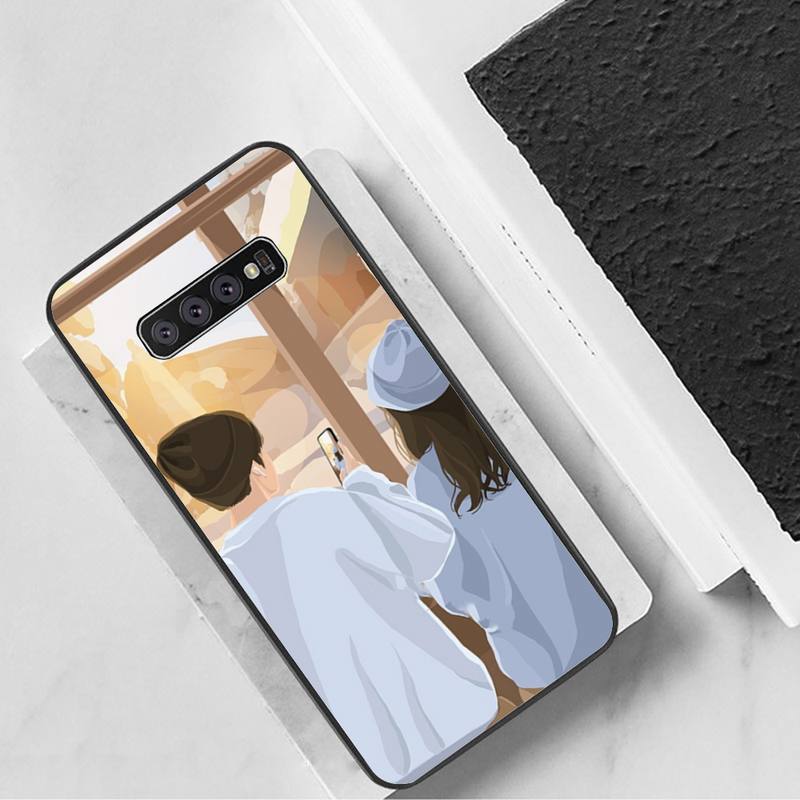 Husă Telefon Cuplu Îndrăgostit Pentru Samsung Galaxy S7 Edge Plus S9 S20Plus S20ULTRA S10lite S225G S10