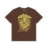 Foreign Trade Meichao Sp5der555555 Spider Web Printing Summer Loose Trend Men's and Women's Couples Short Sleeve T-Shirt Summer