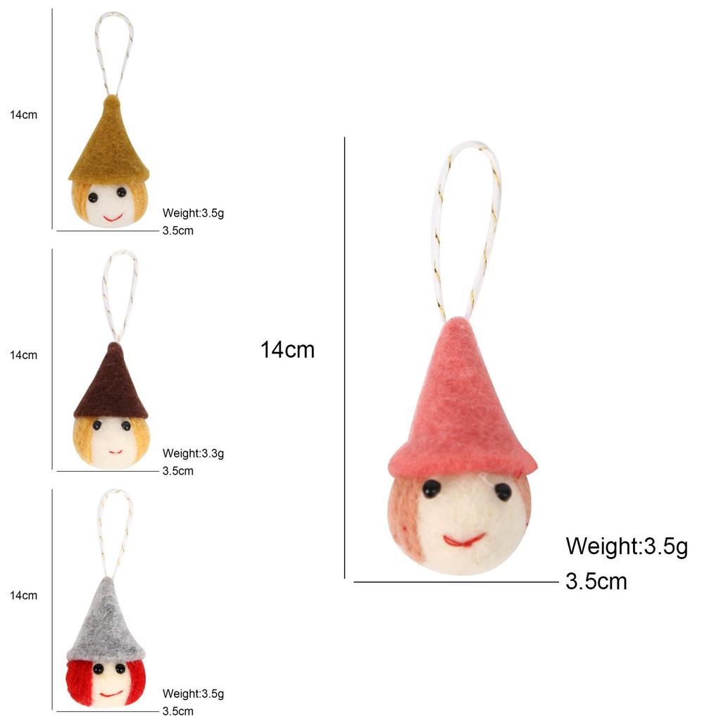 Mini Decorative Christmas Figures In Soft Fabric Stylish Ornaments Celebrations For