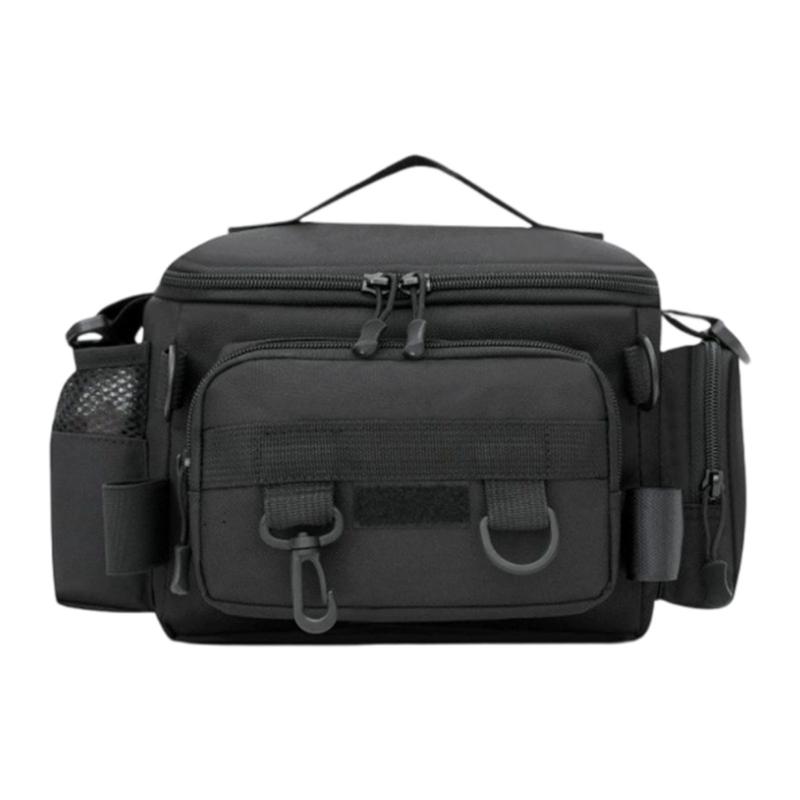 Waterproofs Fishing Gear Bag Outdoor Shoulder Crossbody Bag Fishing Tackle Backpacks Multipockets Lures Gear Shoulder Bag