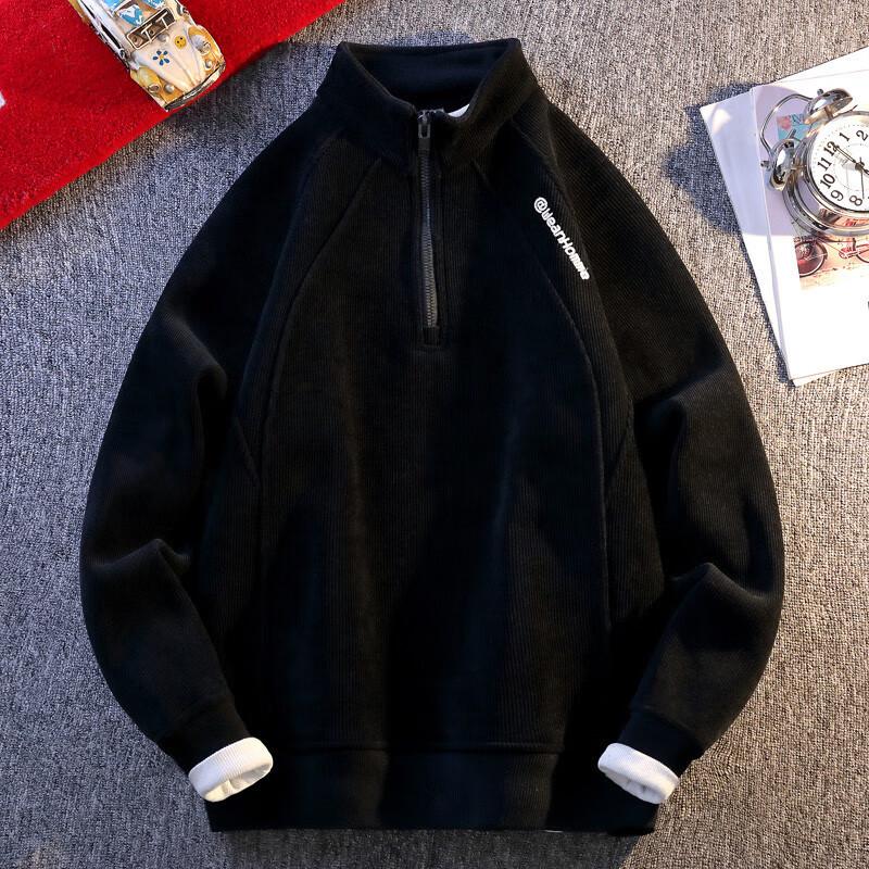 Men's Thickened Fleece Pullover Sweatshirt