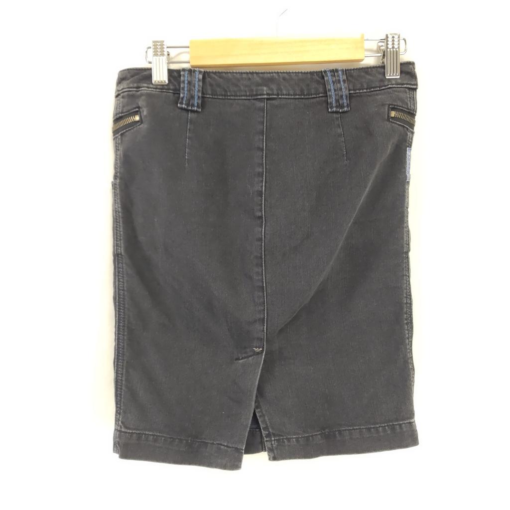 Excellent Condition ARMANI JEANS Mini Denim Skirt 36 S-M Gray Giorgio Armani Japan Tag(USED)