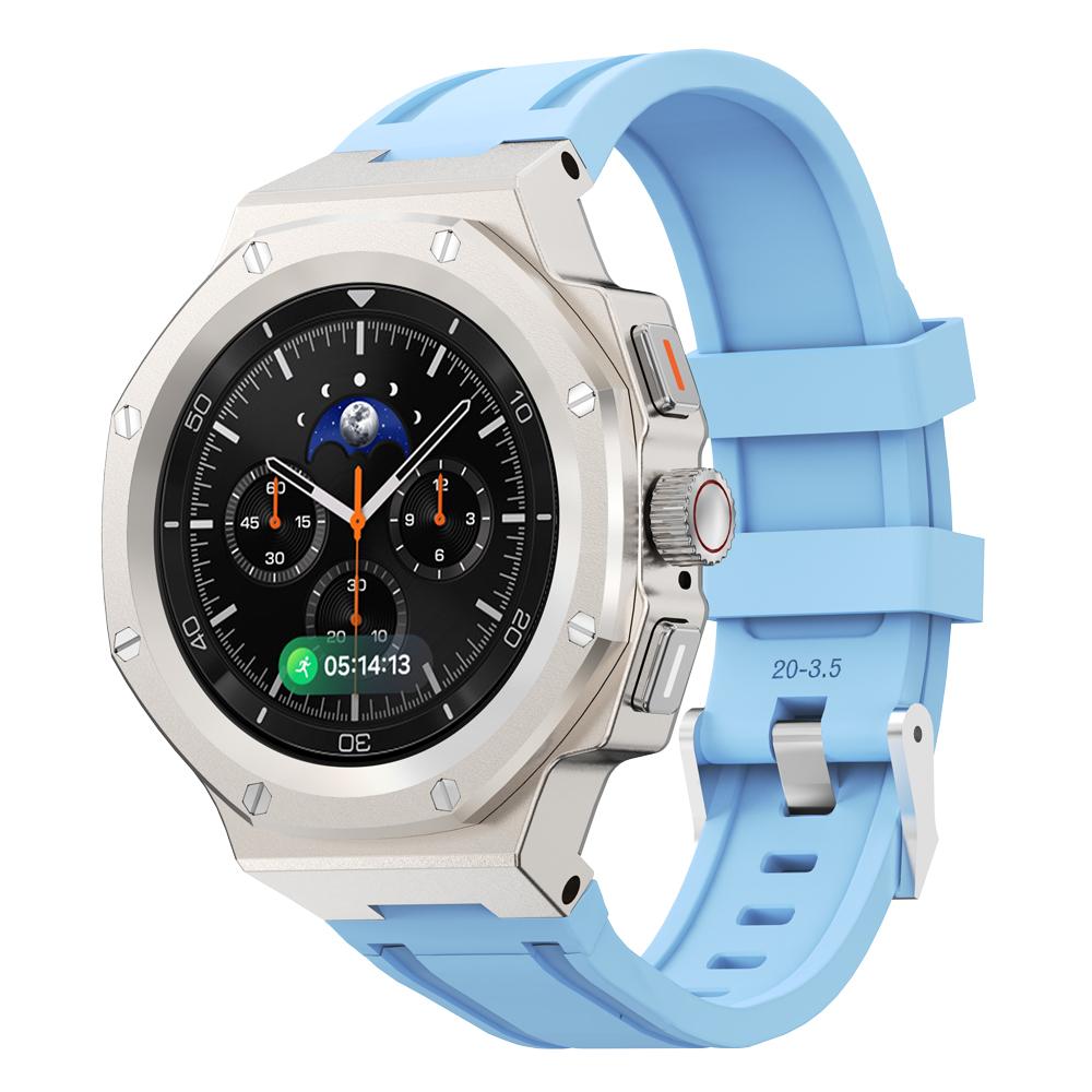 Zestaw Luksusowej Modyfikacji Do Samsung Watch 8 40mm 44mm Metalowa Koperta+Gumowy Pasek Do Watch 8 Classic 46mm Zestaw do Przeróbki Akcesoria