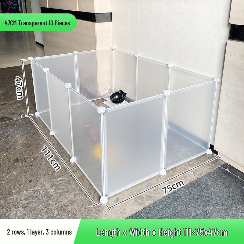Portable Pet Fence: DIY Indoor/Outdoor, Free-Combining Small Animal Yard Cage.