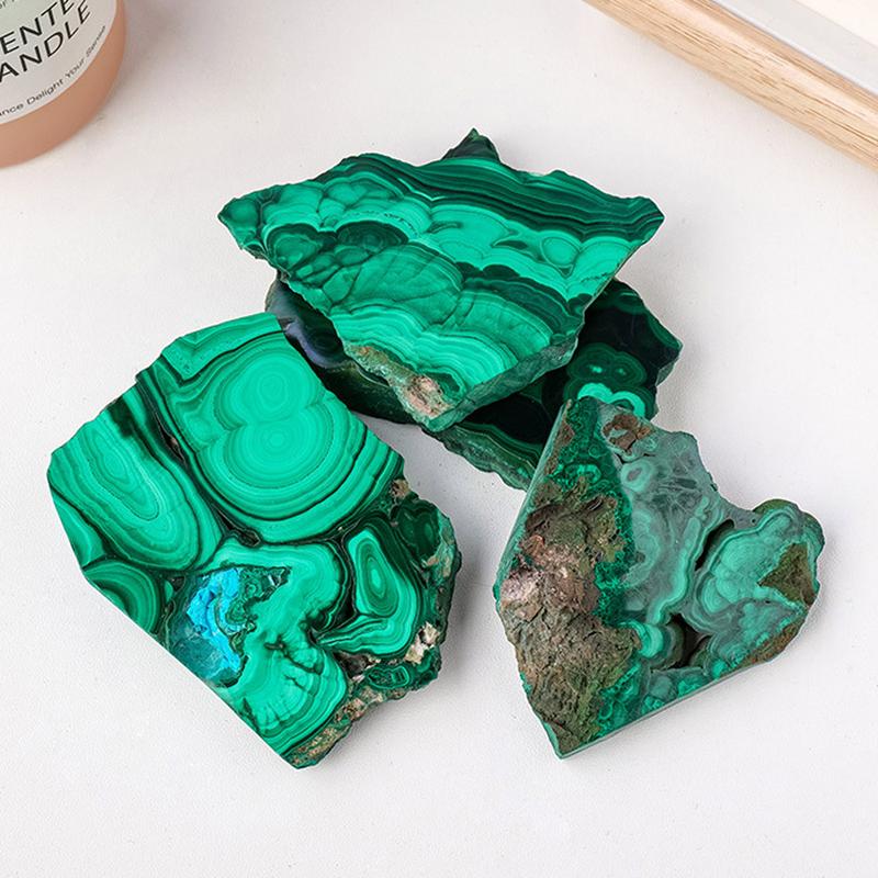 1pc Natural Malachite Stone Crystals Reiki Healing Gemstone Crystal Mineral Home Room Decor Ornament Aquarium Decoration