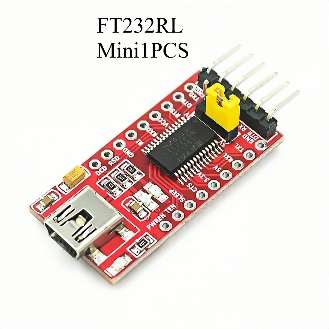 

FT232RL FT232 FTDI USB 3.3V 5.5V to TTL Serial Adapter Module for Arduino FT232 Pro Mini Port USB TO TTL 232 Mini / Type-C USB FT232RL Mini 1PCS білий