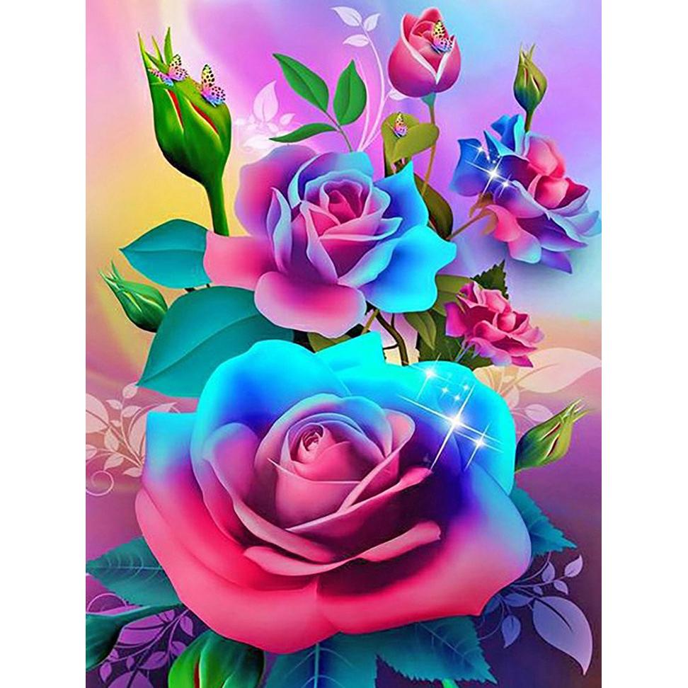 Diamond Painting 5d Flower Mandala Mosaic Needlework Full Kits Embroidery Sale Floral Home Decor  Art Crafts