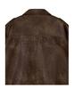ROUGHTYPE Embossed Washed Leather Jacket - Brown