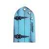 Creative Miniature Wooden Door Engraved Design Yard Art Statue Gift Windows Door Figurines