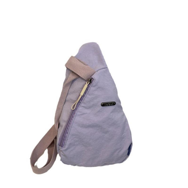 New lightweight trend solid color sexy large capacity simple fashion commuter messenger shoulder breast bag